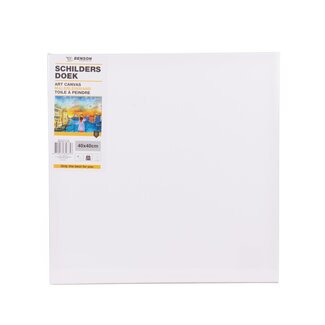 Benson Schildersdoek - Doekraam - Dubbel gesso - 40 x 40 cm - Katoen - Houten spieraam