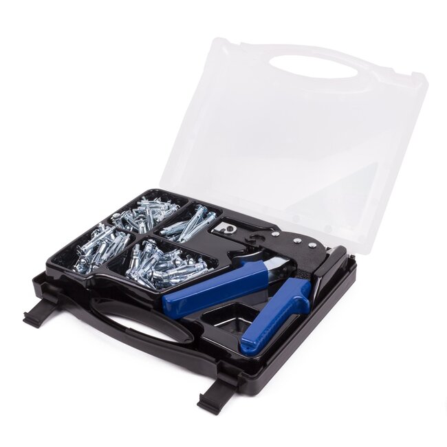 Hofftech Complete hollewand ankerset - 72-delig - inclusief tang en opbergkoffer