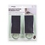 Benson Deurstopper Rubber - RVS - 3 cm - Wigmodel - 2 stuks