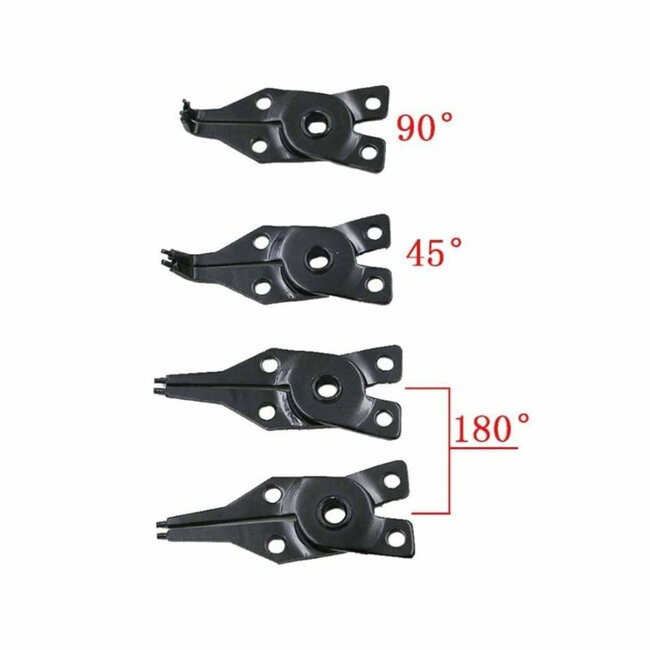 Benson Borgveertang - 4 verwisselbare bekken - 160 mm - veelzijdig en comfortabel