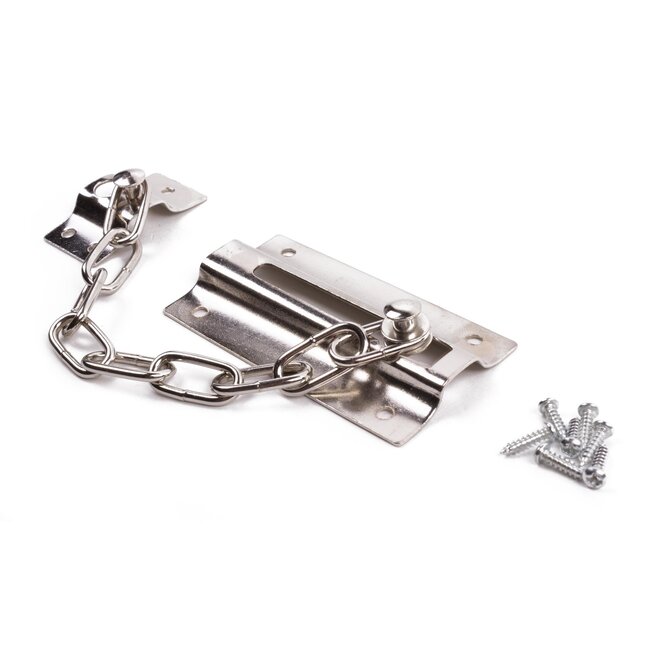 Benson Deurketting - RVS en nikkel - 16 cm - Inclusief bevestigingsmateriaal