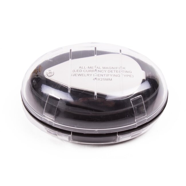 Benson Vergrootglas loupe - 40x vergroting - LED-verlichting - compact en draagbaar