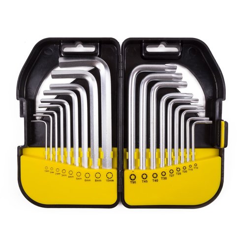 Benson Inbus en Torx Set - 18 delig - Profi Box Benson Inbus en Torx Set - 18 delig - Profi Box