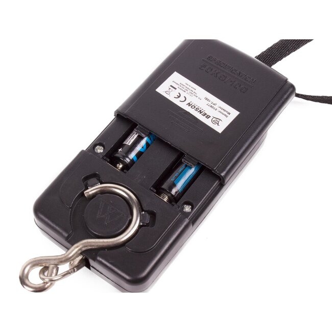Benson Digitale bagageweegschaal - 40 kg - met haak en batterij-indicator