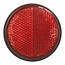 ProPlus Reflector met grondplaat - zelfklevend - rond - 55 mm - rood