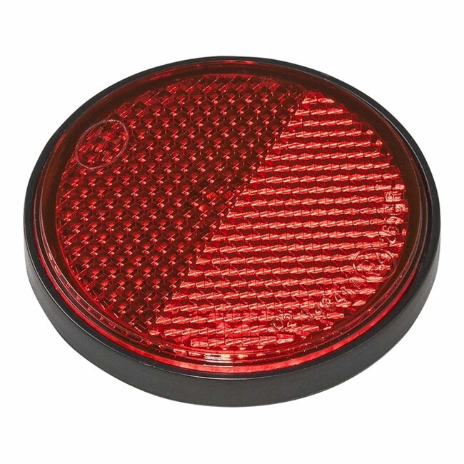 ProPlus Reflector met grondplaat - zelfklevend - rond - 55 mm - rood