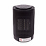 Benson Compacte keramische ventilator heater - 600/1200 watt - zwart - Ø 14 cm