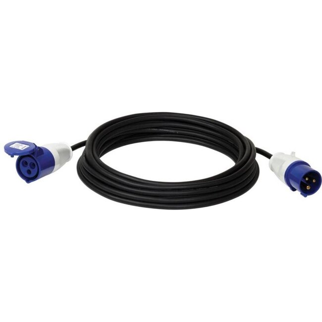 Benson Verlengkabel - Neopreen - IP44 - 20 meter - Blauw - Caravan/Camper/Boot
