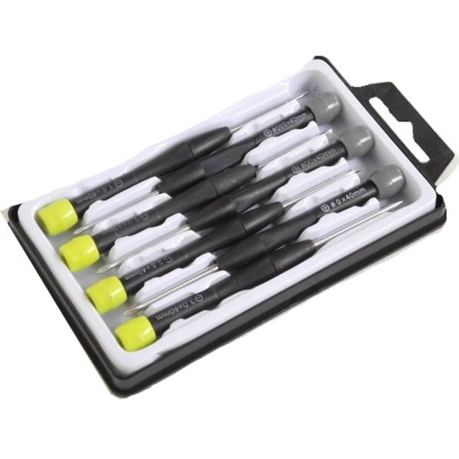 Benson 7-delige precisie schroevendraaierset - kruiskop en platkop - ideaal voor delicate klussen