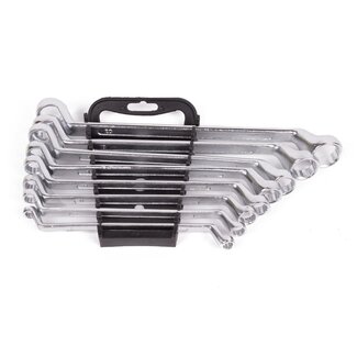 Benson 8-delige ringsleutelset - 6 tot 22 mm - Chroom-vanadiumstaal - 12-hoekige bekken Benson 8-delige ringsleutelset - 6 tot 22 mm - Chroom-vanadiumstaal - 12-hoekige bekken