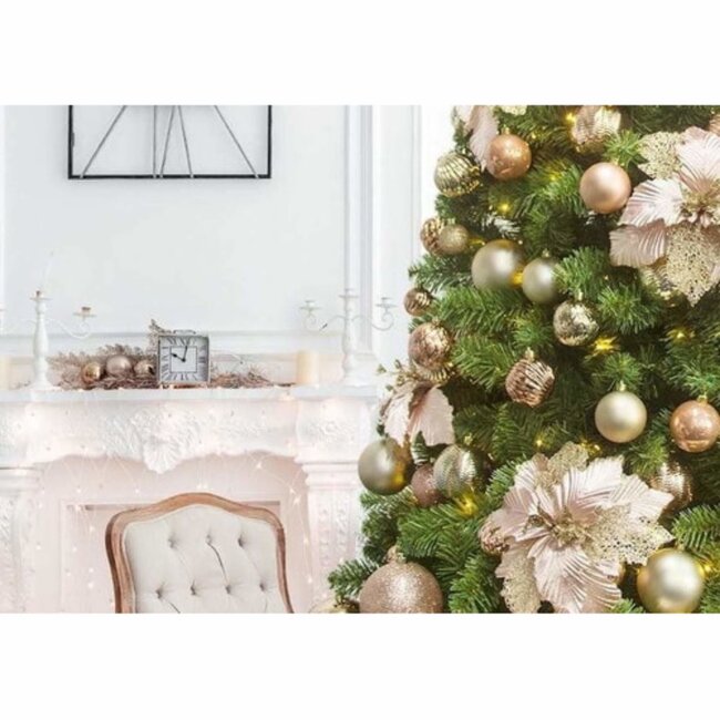 Christmas Gifts Kerstballen Set - Goud - Kunststof - Ø6 cm - 10 stuks - Onbreekbaar - Verschillende texturen