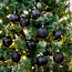 Christmas Gifts Zwarte kerstballen set - 6 cm - Onbreekbaar kunststof - 10 stuks - Verschillende texturen