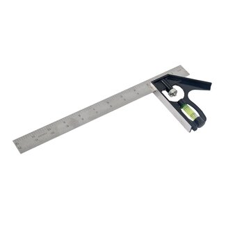 Benson Combinatie winkelhaak - 45 en 90 graden - 300 mm - gehard staal - gietaluminium handvat