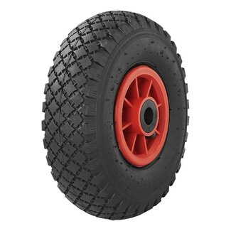ProPlus Neuswielband - Kunststof Velg - Luchtband - Ø 260 mm - 150 kg Laadvermogen - Zwart ProPlus Neuswielband - Kunststof Velg - Luchtband - Ø 260 mm - 150 kg Laadvermogen - Zwart