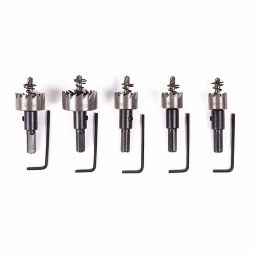 Hofftech Gatenzaag Set HSS 16, 18,5, 20, 25, 30mm (5 Delig) Hofftech Gatenzaag Set HSS 16, 18,5, 20, 25, 30mm (5 Delig)
