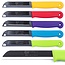 Solingen Schilmesjes - rvs - glad lemmet - 18,5 cm - diverse kleuren - 10 stuks - voor fruit en groente schillen