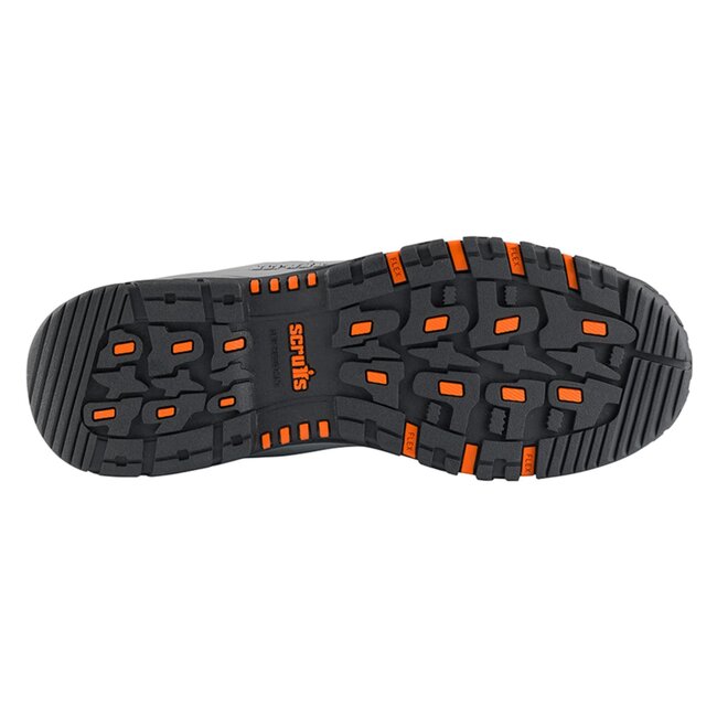Scruffs Veiligheidsschoenen - nylon met composiet neus - maat 46 - zwart - S1P SRC - antislip, waterafstotend - bouw en magazijn