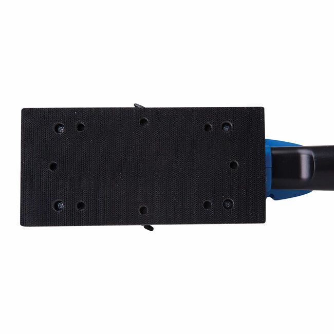 Silverline Vlakschuurmachine - aluminium zool, kunststof handgreep - 1/3 vel 90 x 187 mm - grijs - stofpoort - voor schilderwerk