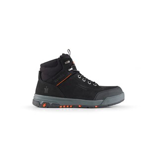 Scruffs veiligheidsschoenen - nubuck leer - aluminium neus - maat 42 - zwart - antislip en hittebestendig voor bouwplaats