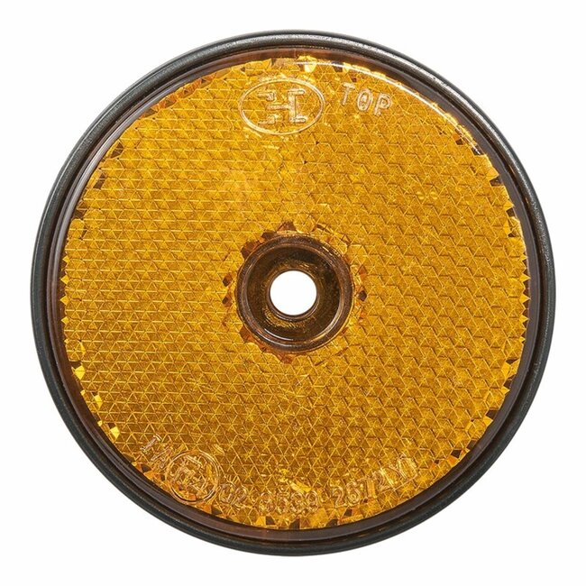 ProPlus Reflector met schroefbevestiging - Ø 60 mm - oranje - 2 stuks