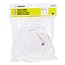 Benson Coax Kabel - Haakse Stekkers - 20 meter - Wit