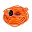 Benson Verlengsnoer - 20 meter - Oranje - 2 x 1.0 mm² - Geschikt voor buitengebruik