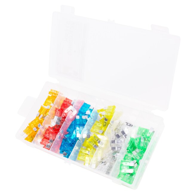 Benson Auto steekzekering set - 120 stuks - 5 tot 30 ampère - met sorteerdoos