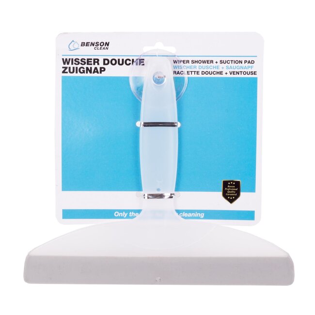 Benson Douchewisser - Ergonomisch - 21 cm - Met Zuignap - Voor Gladde Oppervlakken