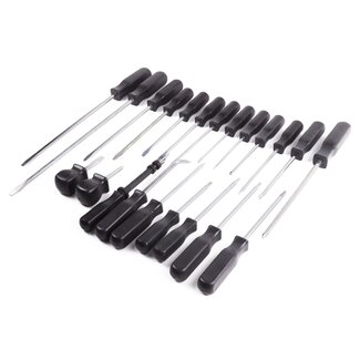 Benson Complete schroevendraaierset - 22-delig - ergonomische handgrepen - chroom-vanadiumstaal Benson Complete schroevendraaierset - 22-delig - ergonomische handgrepen - chroom-vanadiumstaal