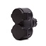 Benson Stekker Duo Verloop - Buitenstopcontact - Spatwaterdicht - Zwart - 3500W