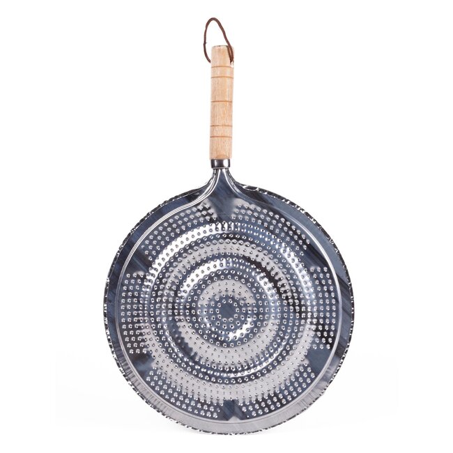 Benson Sudderplaat - Vlamverdeler - Ø 21 cm - Houten Handgreep - Vaatwasserbestendig