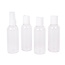 Benson Reisflesjes Set - 4-delig - Transparant - Inclusief Etui - 80 ml