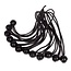 Benson Elastiek met bal - 24 cm - UV-bestendig - 12 stuks - zwart
