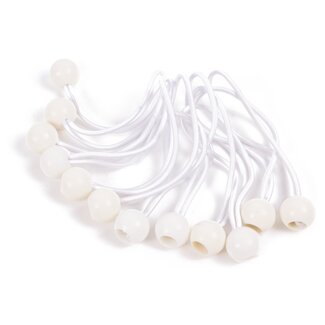 Benson Elastiek met bal - 170 mm - wit - 12 stuks - veelzijdig gebruik