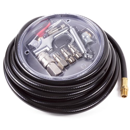 Hofftech Compressor Slang - Luchtslang 8 meter met Accessoires - 10 delig Hofftech Compressor Slang - Luchtslang 8 meter met Accessoires - 10 delig