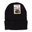 Benson Warme beanie muts - gebreid acryl - one size - zwart