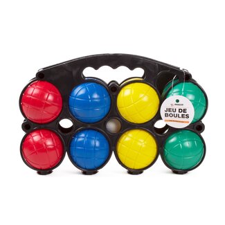 Benson 9-delige Jeu de Boules set - kunststof - lichtgewicht - inclusief opbergrekje