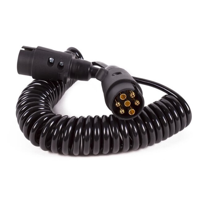 Benson Verlengkabel krulsnoer - 7-polig - 65 tot 450 cm - flexibel en uitrekbaar