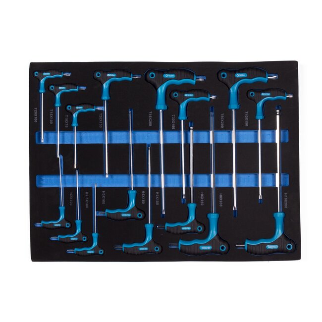 Benson XXL gereedschapswagen - 399-delig - 7 laden - zwart/zilver