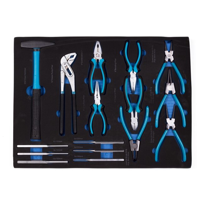 Benson XXL gereedschapswagen - 399-delig - 7 laden - zwart/zilver