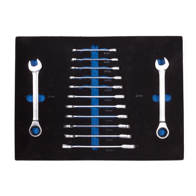 Benson XXL gereedschapswagen - 399-delig - 7 laden - zwart/zilver