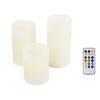 Benson LED Kaarsen Inclusief Afstandsbediening - RGB- 3 stuks Benson LED Kaarsen Inclusief Afstandsbediening - RGB- 3 stuks