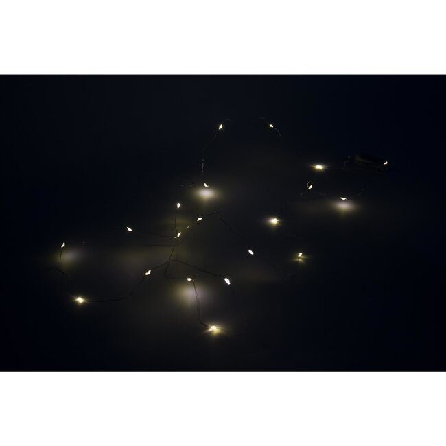 Benson Decoratieve lichtsnoer - 20 micro-LED's - 2,3 meter - inclusief batterijen