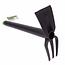 Benson Hand tuinhark - 21 cm - driepuntige tanden - recht blad - grijs/groen