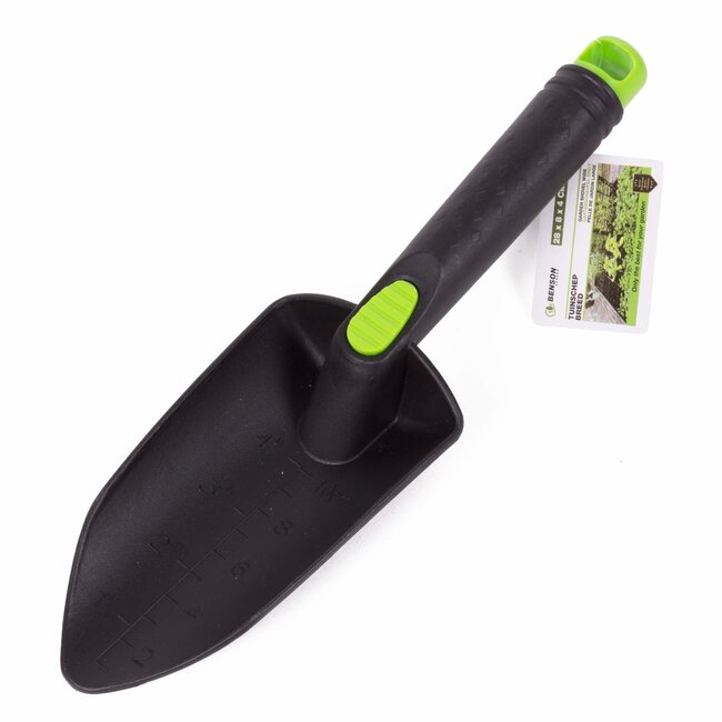 Benson Breed tuinschepje - glasvezelversterkt - 8 cm - grijs/groen