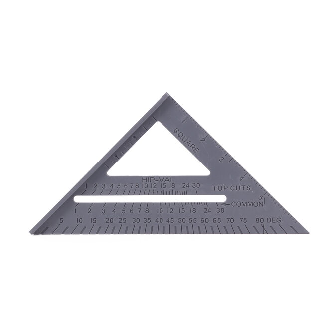 Benson Heavy-duty kunststof meetdriehoek - 150 mm - gradenboog tot 90° - T-vormige rand