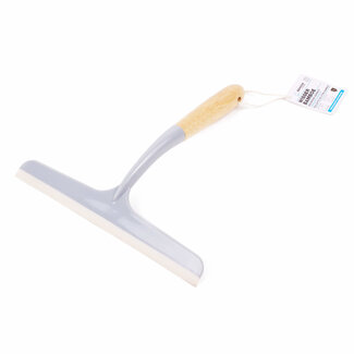 Benson Wisser met bamboe handgreep - 24,5 cm - grijs - kunststof