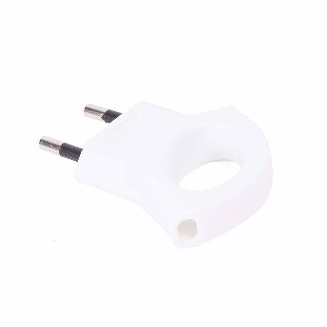 Benson Eurostekker met trekoog - 10A - Max 2500W - 250V - Wit