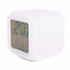 Benson Digitale wekker met LED-verlichting - 8 x 8 x 8 cm - Meerkleurig - Tijd, datum en temperatuur weergeven
