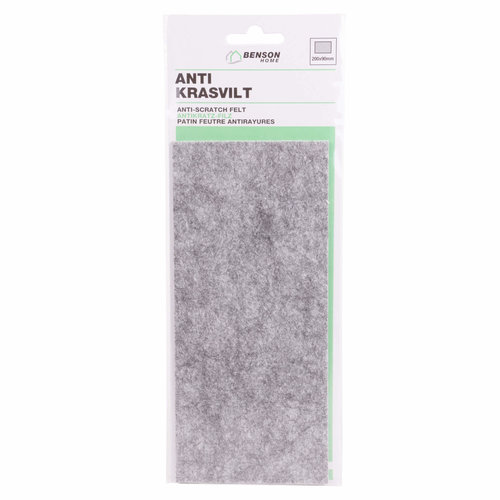 Benson Anti Krasvilt - Zelfklevend - 20 x 9 cm - Grijs Benson Anti Krasvilt - Zelfklevend - 20 x 9 cm - Grijs